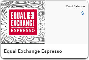 Equal Exchange Espresso Gift Card