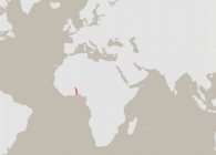 Togo highlighted on a map of Africa