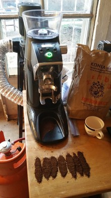 calibrating the grinder