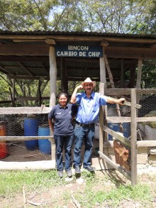 Don Mario Pérez and his wife, Joselinda Manueles