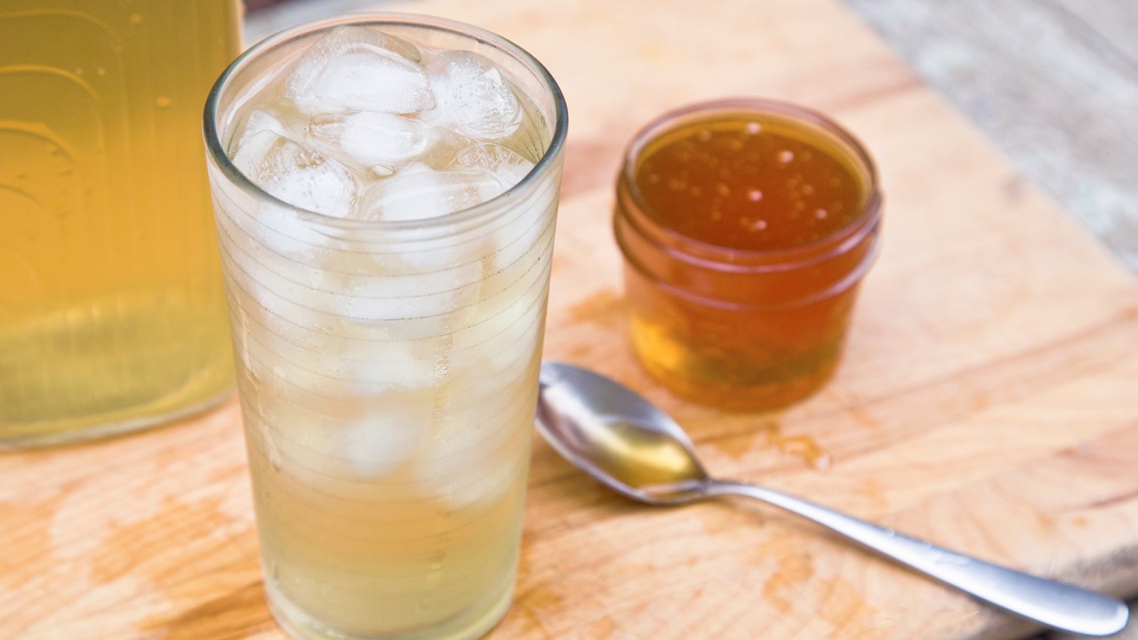 green iced tea with